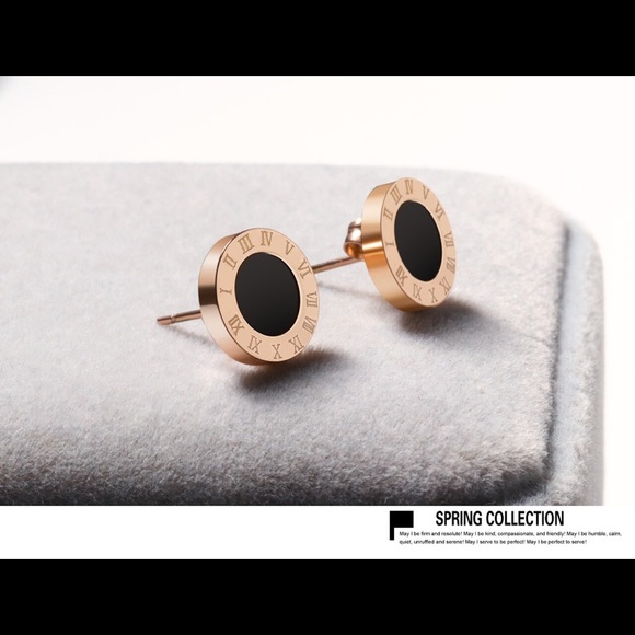 Stainless Steel Simple Statement Earring - Picture 4 of 4